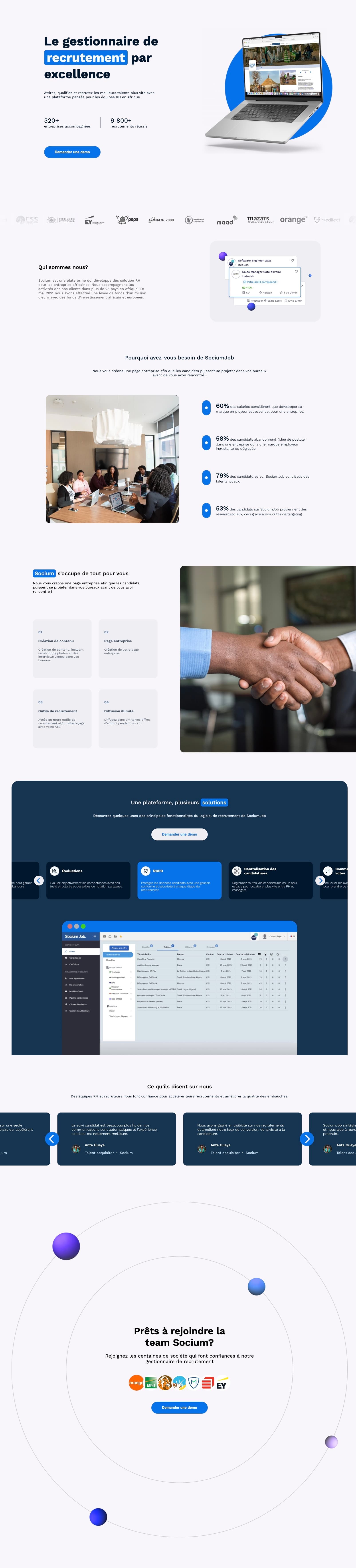 Socium Job HR landing page video walkthrough